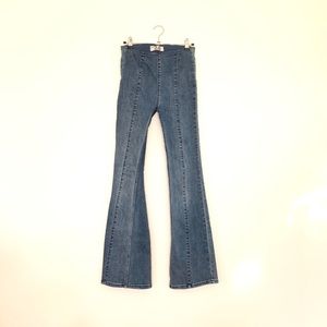 Free People Slim Pull On Flare Jeans